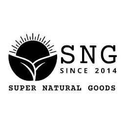 SNG SINCE 2014 SUPER NATURAL GOODS trademark