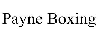 PAYNE BOXING trademark