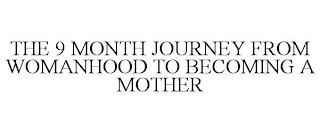 THE 9 MONTH JOURNEY FROM WOMANHOOD TO BECOMING A MOTHER trademark