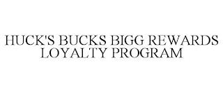 HUCK'S BUCKS BIGG REWARDS LOYALTY PROGRAM trademark