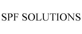 SPF SOLUTIONS trademark