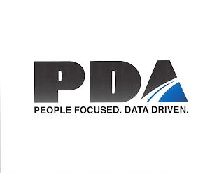 PDA PEOPLE FOCUSED. DATA DRIVEN. trademark