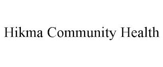 HIKMA COMMUNITY HEALTH trademark