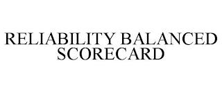 RELIABILITY BALANCED SCORECARD trademark