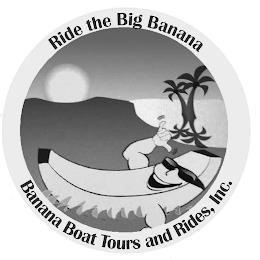 RIDE THE BIG BANANA BANANA BOAT TOURS AND RIDES, INC. trademark