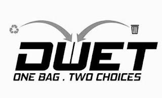 DUET ONE BAG. TWO CHOICES trademark