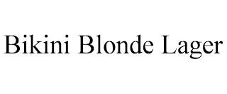 BIKINI BLONDE LAGER trademark