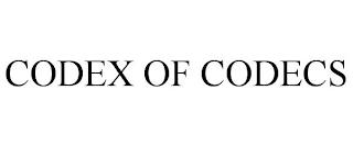 CODEX OF CODECS trademark