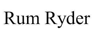 RUM RYDER trademark