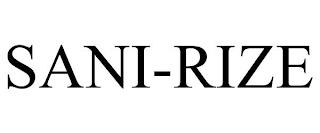 SANI-RIZE trademark