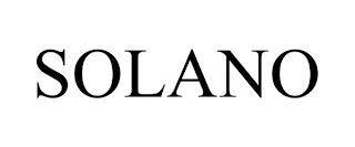 SOLANO trademark