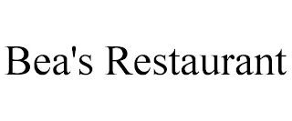 BEA'S RESTAURANT trademark