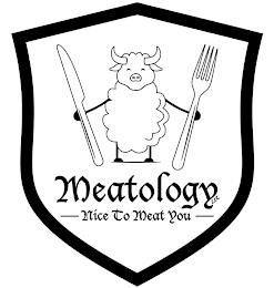 MEATOLOGY LLC NICE TO MEAT YOU trademark