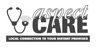 ASPECT CARE LOCAL CONNECTION TO YOUR DISTANT PROVIDER trademark