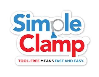 SIMPLE CLAMP TOOL-FREE MEANS FAST AND EASY. trademark