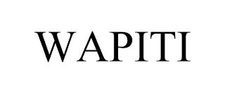 WAPITI trademark