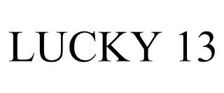 LUCKY 13 trademark