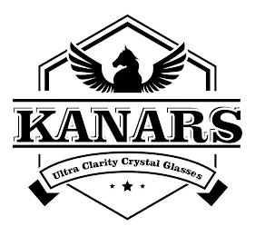 KANARS ULTRA CLARITY CRYSTAL GLASSES trademark