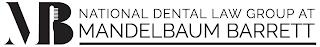 MB NATIONAL DENTAL LAW GROUP AT MANDELBAUM BARRETTUM BARRETT trademark