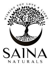 WISHING YOU LOVE & LIGHT SAINA NATURALS trademark