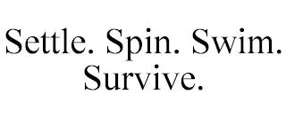 SETTLE. SPIN. SWIM. SURVIVE. trademark