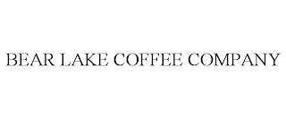 BEAR LAKE COFFEE COMPANY trademark