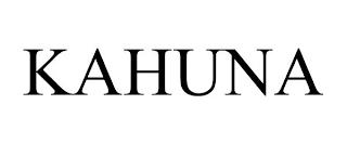 KAHUNA trademark