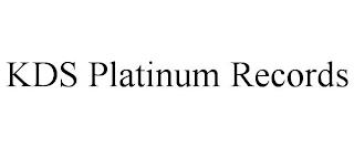 KDS PLATINUM RECORDS trademark