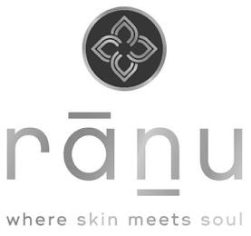 RANU WHERE SKIN MEETS SOUL trademark