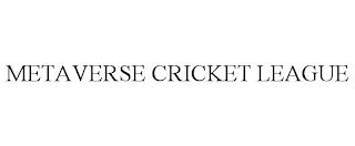 METAVERSE CRICKET LEAGUE trademark