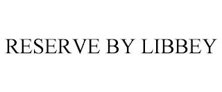 RESERVE BY LIBBEY trademark