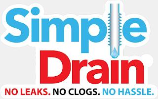 SIMPLE DRAIN NO LEAKS. NO CLOGS. NO HASSLE. trademark