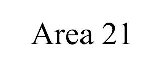 AREA 21 trademark