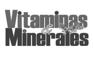 VITAMINAS & MINERALES AL DIA trademark