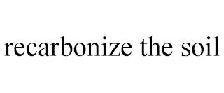 RECARBONIZE THE SOIL trademark