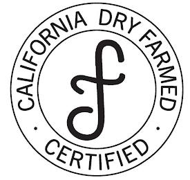 DF CALIFORNIA DRY FARMED CERTIFIED trademark