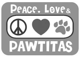 PEACE LOVE & PAWTITAS trademark