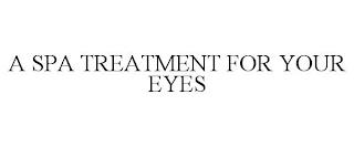 A SPA TREATMENT FOR YOUR EYES trademark