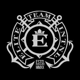 E ELITE TEAM INTNL. ESTD. MMXX trademark