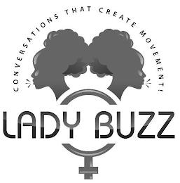 LADY BUZZ CONVERSATIONS THAT CREATE MOVEMENT! trademark