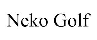 NEKO GOLF trademark