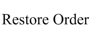 RESTORE ORDER trademark