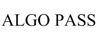 ALGO PASS trademark