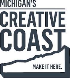 MICHIGAN'S CREATIVE COAST MAKE IT HERE. trademark