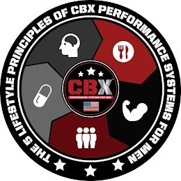 CBX PERFORMANCE SYSTEMS FOR MEN THE 5 LIFESTYLE PRINCIPLES OF CBX PERFORMANCE SYSTEMS FOR MEN trademark