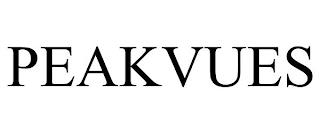 PEAKVUES trademark