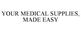 YOUR MEDICAL SUPPLIES, MADE EASY trademark