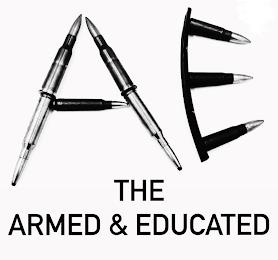 AE THE ARMED & EDUCATED trademark