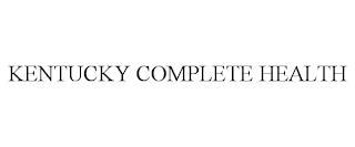 KENTUCKY COMPLETE HEALTH trademark