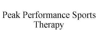 PEAK PERFORMANCE SPORTS THERAPY trademark